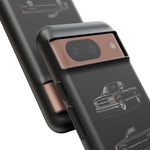 Black Silverado Classic Pickup Tough Phone Case for Chevy Truck Fans