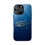 Yellowfin Tuna Phone Case, Deep Blue Water Tough Cover, Gift