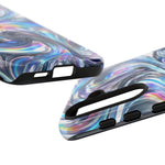 Chrome Metallic Swirl  Art Tough Phone Case
