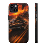 Charger RT Phone Case, Black Coastal Highway Motion Blur