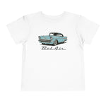 1957 Chevy Bel Air Toddler T-Shirt – Light Blue Classic Car Graphic Tee