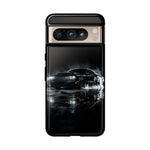 Black Sports Car Illustration 2023 Challenger SRT phone case | Car Drift Reflection