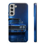 Blue Impala 1964 Phone Case, Classic Lowrider Tough Cover for Classic Car Fans