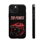 Tri-Power Classic Muscle Car GTO phone case | Retro Automotive Graphic
