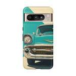 1957 Bel Air Turquoise Retro Tough Phone Case Classic Car Art Cover