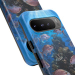 Snapper Reef Phone Case, Sunlit School Ocean Fishing Tough Cover