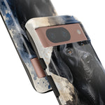 Black Lab Watercolor Art Tough Phone Case - Dog Portrait