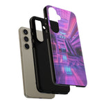 Empty Mall Escalator Vaporwave Art Tough Phone Case