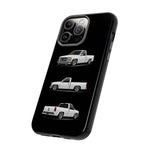 Chevy 1500 OBS Truck Phone Case White, Three-View Vector Cover