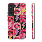 Pop Art Lips and Lightning Bolt Phone Case