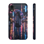 Lofi Anime Rain Street Art Tough Phone Case