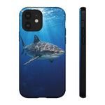 Tiger Shark Phone Case, Dappled Blue Water Tough Cover