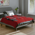 1965 GTO Red Car Blanket | Velveteen Microfiber Throw