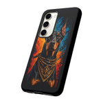 Doberman Bandana Portrait Tough Phone Case - Color Splash