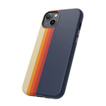Retro Rainbow Stripe Phone Case | Tough Phone Case