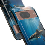 Cobia Reef Phone Case, Shaft of Light Ocean Fishing Tough Cover