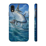 Tarpon Jump Phone Case, Fly Fishing Flats Tough Cover for Anglers