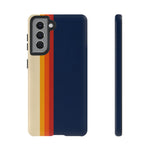 Retro Rainbow Stripe Phone Case | Tough Phone Case