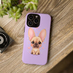 French Bulldog Bat Ears Kawaii Pet Dog Art Tough Phone Case