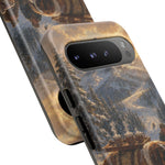 Saint Bernard Winter Rescue phone case | snowy mountain dog scene