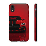 Red Mustang Art Phone Case, GT500 American Muscle Car Tough Cover