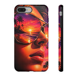 Sunset Reflection Sunglasses Retrowave 80s phone case