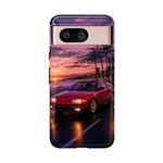 CRX Si Beach Run Retro JDM Car Tough Phone Case