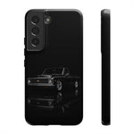 Black Classic C10 Truck Phone Case | Vintage Pickup Reflection, Minimal Auto Design