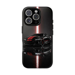 Camaro ZL1 Phone Case, Black Red Racing Stripe Studio Cover, Gift