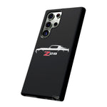 1970 Camaro Z28 White Silhouette Tough Phone Case Cover Gift
