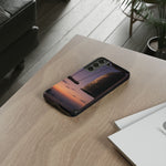 Temple Bell Sunset Phone Case Japan Zen Tough Case