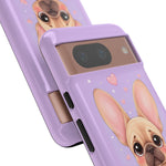 French Bulldog Bat Ears Kawaii Pet Dog Art Tough Phone Case