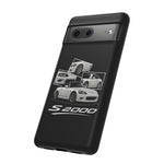 White S2000 Roadster Collage JDM Tough Phone Case Cover Gift