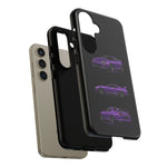 MK4 Supra Phone Case Purple, Three-View Vector Cover