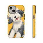 Sheepdog Hair Flip Phone Case Funny Dog Lover Gift