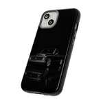 Black Classic C10 Truck Phone Case | Vintage Pickup Reflection, Minimal Auto Design