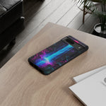 Neon Waterfall Jungle Night Vaporwave Art Tough Phone Case