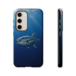 Yellowfin Tuna Phone Case, Deep Blue Water Tough Cover, Gift