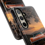1969 C3 Corvette Phone Case, Orange Dirt Trail Dusk Cover, Gift