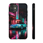 1980s Sports Car C4 Miami Nights Aesthetic Tough Phone Case
