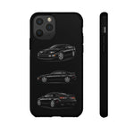 Black 300ZX Sports Car Tough Phone Case - Multi View