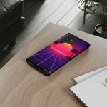 Classic Grid Sunset Vaporwave Art Tough Phone Case