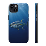 Yellowfin Tuna Phone Case, Deep Blue Water Tough Cover, Gift
