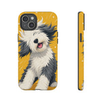 Sheepdog Hair Flip Phone Case Funny Dog Lover Gift