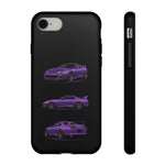 MK4 Supra Phone Case Purple, Three-View Vector Cover