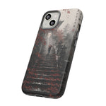 Rainy Temple Stairs Autumn Phone Case Ink Art Tough Case
