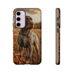 German Wirehaired Pointer Autumn Art Tough Phone Case