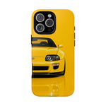 Yellow Supra Phone Case, MK4 90s JDM Legend Tough Protective Cover for Men