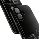 Black Classic C10 Truck Phone Case | Vintage Pickup Reflection, Minimal Auto Design