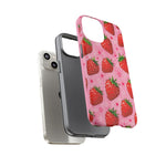 Retro Strawberry Y2K Art Tough Phone Case